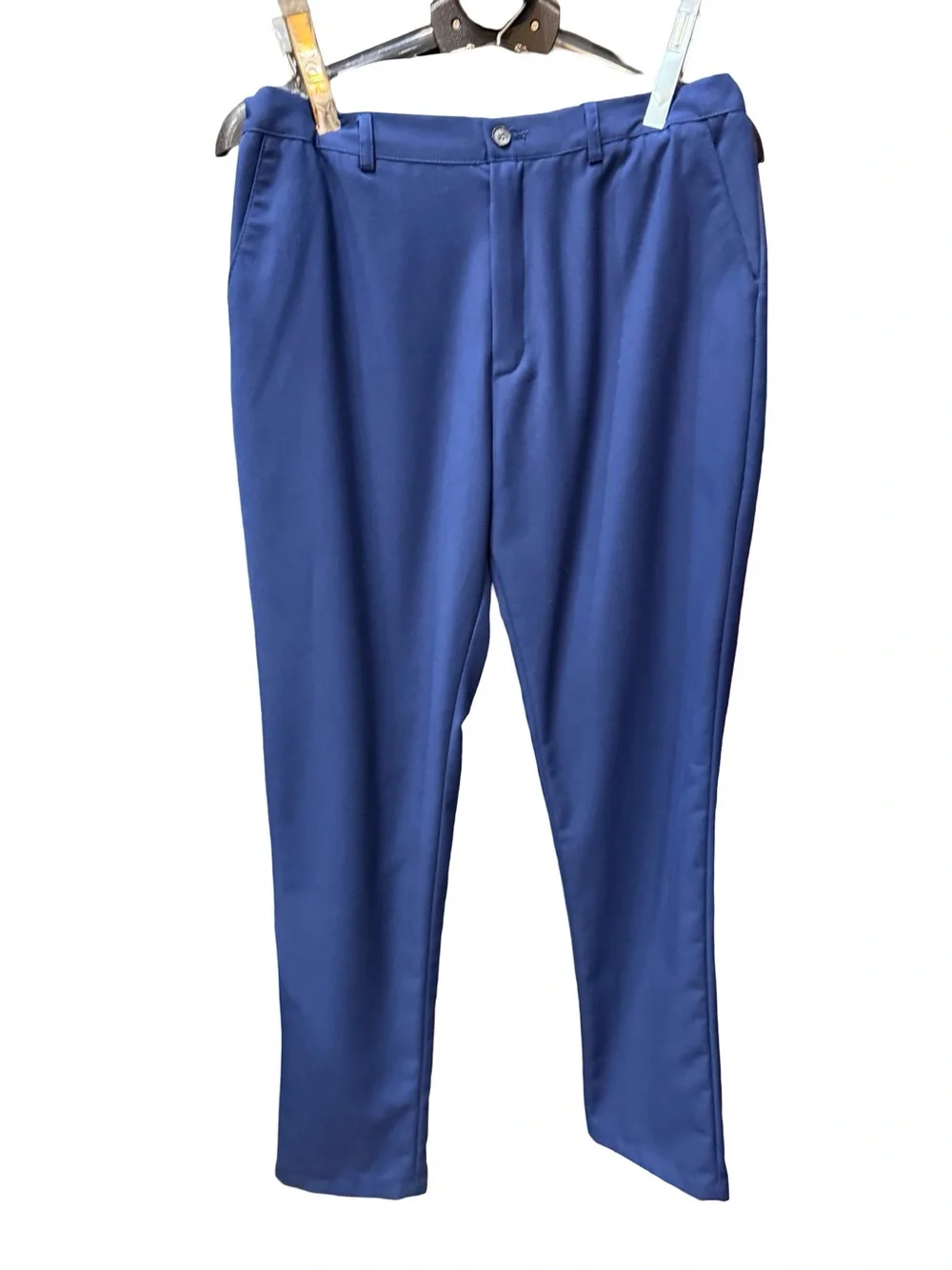 Youth Boys Size 16 Navy Blue 2-Piece Suit Blazer Pants Adjustable Waist